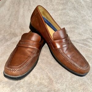 Umberto Raffini Brown Leather Penny Loafers EU 46 US 13 Brown Leather